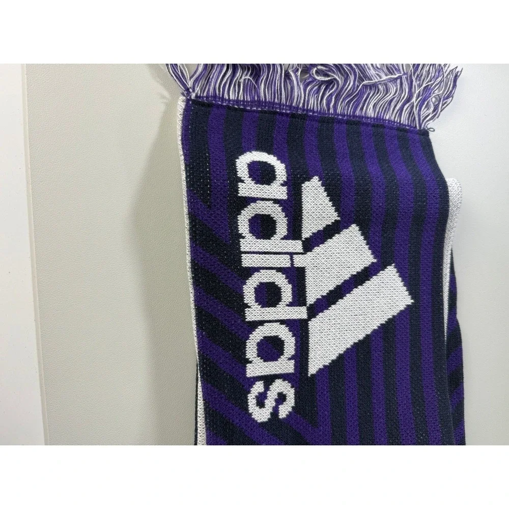 Adidas Orlando City‎ SC MLS Soccer Futbol Purple White Scarf NEW